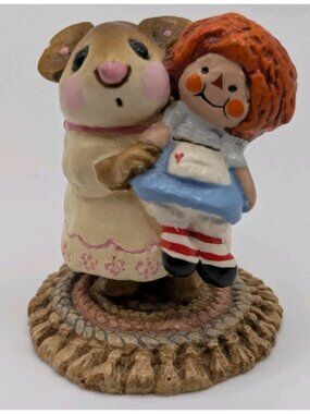 Wee Forest Folk M‑070 Me & Raggedy Ann Mouse – Annette Petersen – WFF 1982 Chip